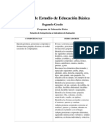 Competencias e Indicadores de Educación Física 2°