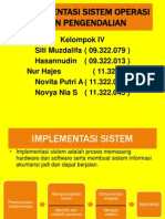 Implementasi Sistem Operasi Dan Pengendalian