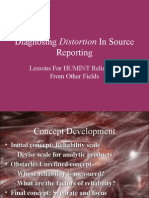 Diagnosing Distortion in Source Reporting - Powerpoint 