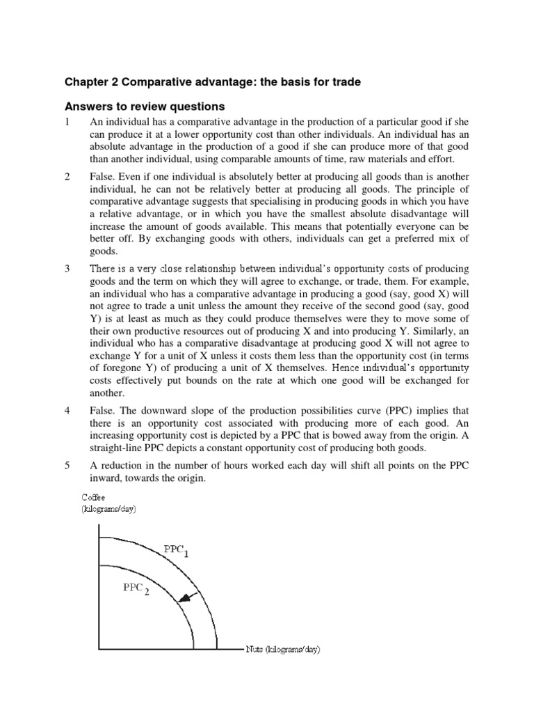 Comparative Advantage and Trade Principles | PDF | Tariff | Comparative ...