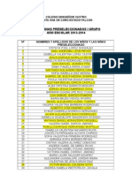 Lista de Preseleccionado 2013