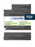 Types of Risk Systematic and Unsystematic Risk in Finance