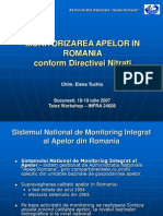 Monitorizarea Apelor in Romania - Administratia Nationala Apele Romane