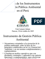 Instrumentos de Gestion Publica Ambiental