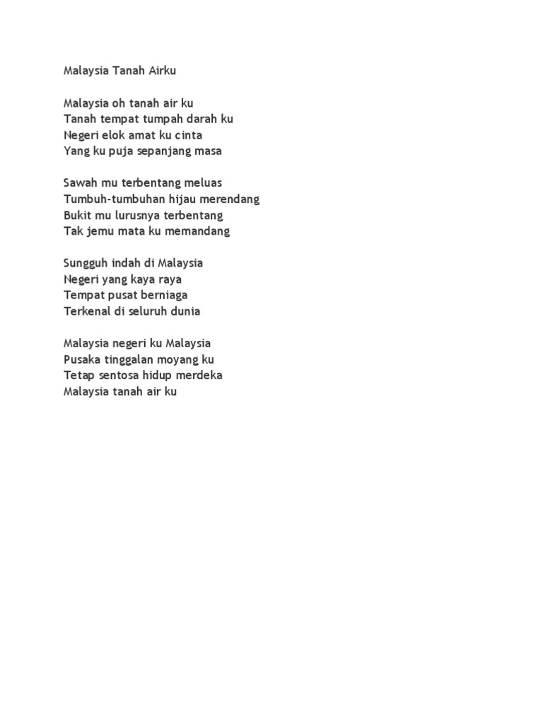 Malaysia Tanah Airku  PDF