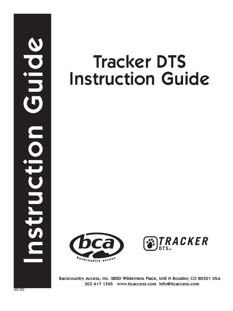 Tracker DTS Avalanche Transceiver Guide | PDF | Electronics ...