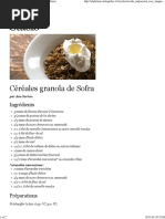 Céréales Granola de Sofra - Recettes - À La Di Stasio