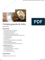 Céréales granola de Sofra - Recettes - À la di Stasio
