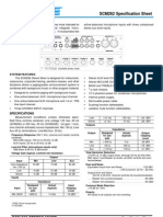 SCM262 Especificaciones