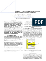 Design of Printed Dipole Antenna and Its Applications in Umts Mobile Communication Networks