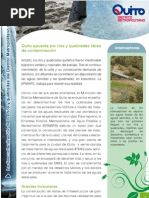 Download Agua de Quito - Plan de Descontaminacin de Ros y Quebradas del Distrito Metropolitano de Quito by Agua de Quito SN142594694 doc pdf