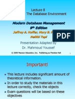 Chapter 1: The Database Environment: Modern Database Management 9 Edition