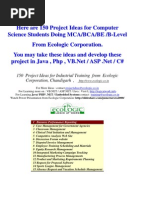 Download 150 Sofware Project Ideas for Students of Computer Science by Puneet Arora  SN14259783 doc pdf