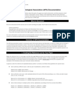 American Psychological Association (APA) Documentation M PDF