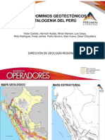 Mapa de Dominios Geotectonicos Del Peru