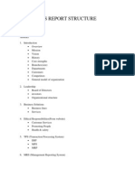 Mis Report Structure