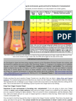 Using a Geiger Counter to Test Food for Radioactive Contamination