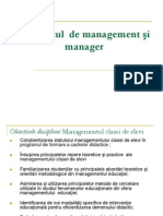 Curs 1 - Conceptul de Management Si Manager