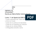 Qué Requisitos Necesito para Ingresar A La Universidad