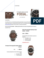 Model Scrisoare Comerciala Fossil - marketing Direct