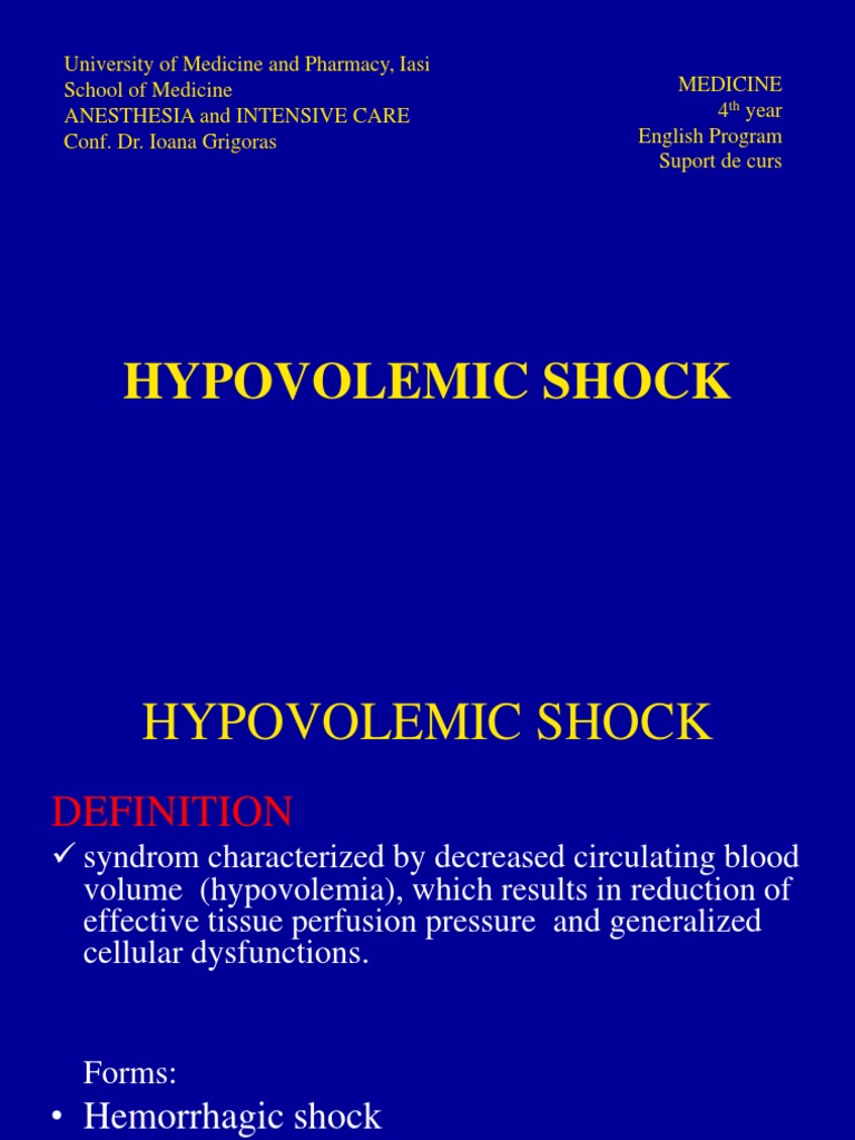 4hypovolemicshock.ppt Shock (Circulatory) Intravenous Therapy