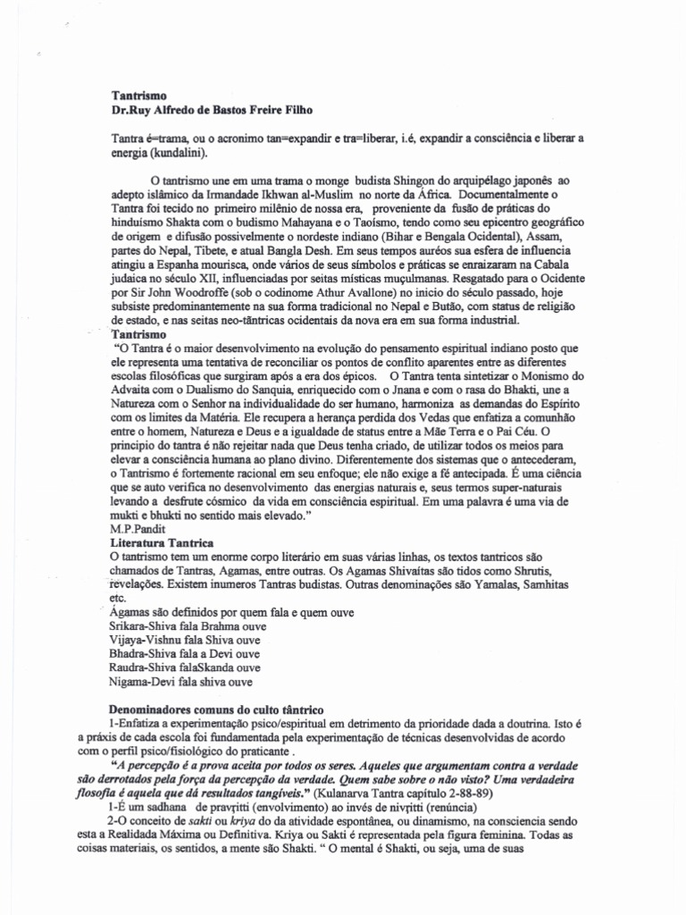 Tantrism o | PDF | Chacra | Tantra