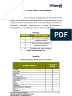 11.2 Plan de Manejos de Quimicos Producnorte