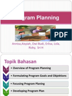 Program Planning - Ervin