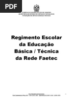Regimento Escolar Basica Tecnica Faetec