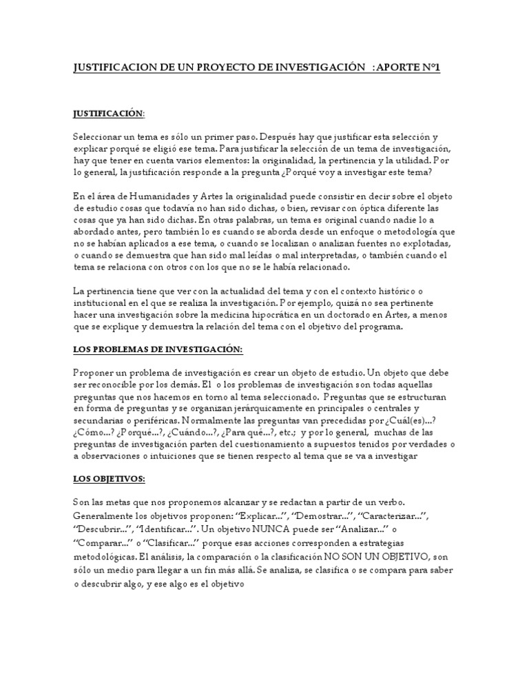 Ejemplo De Pertinencia De Un Proyecto Ejemplo Sencillo