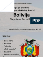 Bolivija, Prezentacija