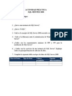 ACTIVIDAD PRÁCTICA Instalación SQLSERVER 2008