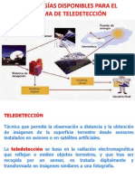 Tecnologías Disponibles para El Sistema de Teledetección