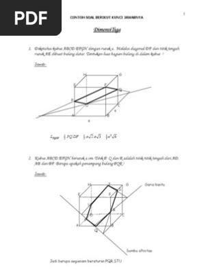 Soal Dan Pembahasan Dimensi 3