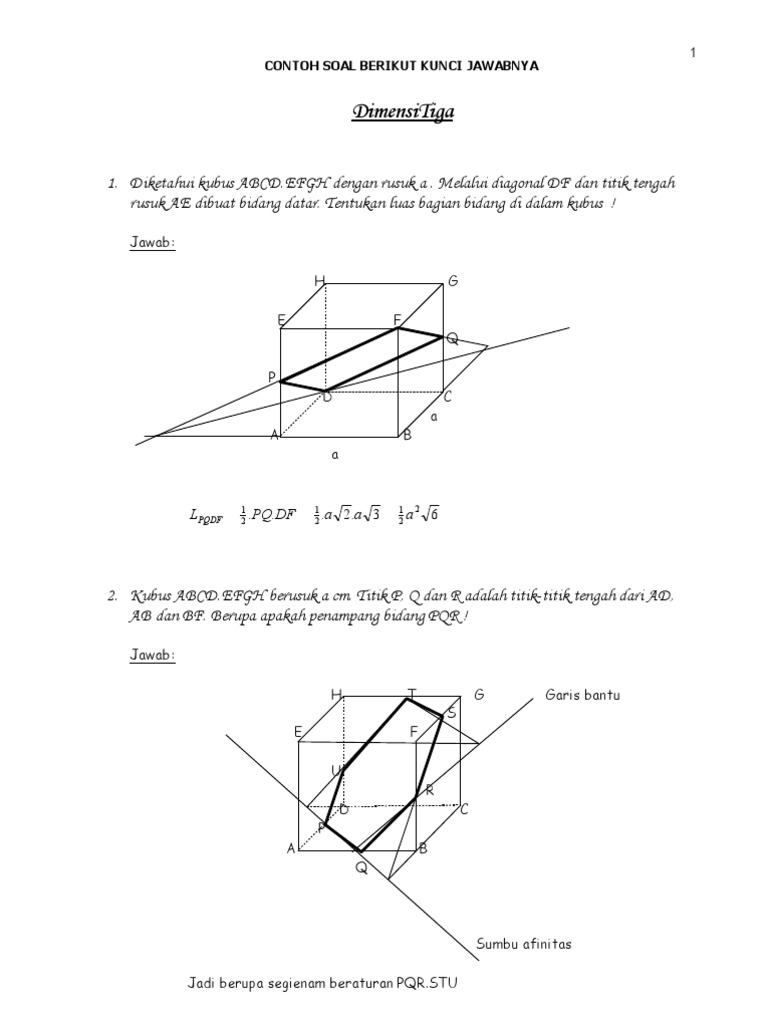 Soal Dan Pembahasan Dimensi 3