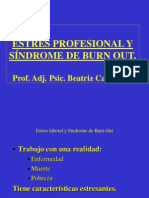 Estrés laboral y Síndrome de Burnout