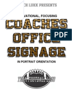 Coach Lukk's Locker Room Signage - Coaches Office