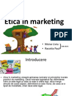 Etica in Marketing Prezentare