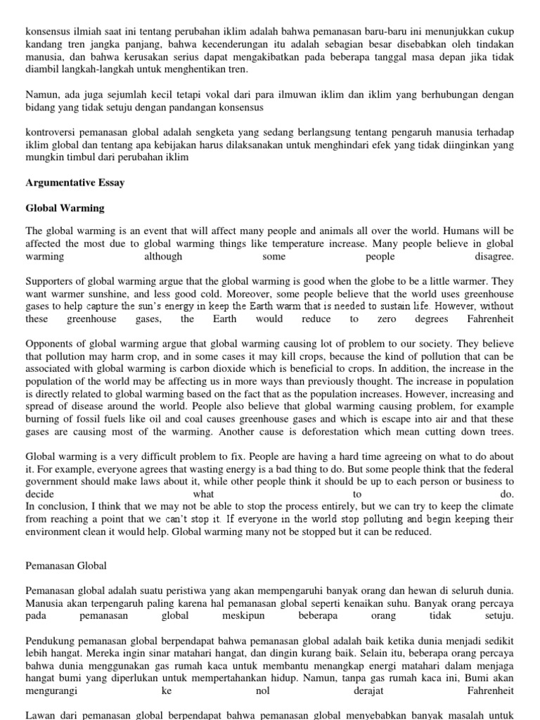 Argument Essay