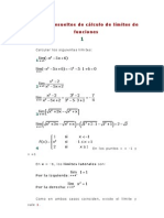 Ejercicios Resueltos de Calculo de Limites de Funciones