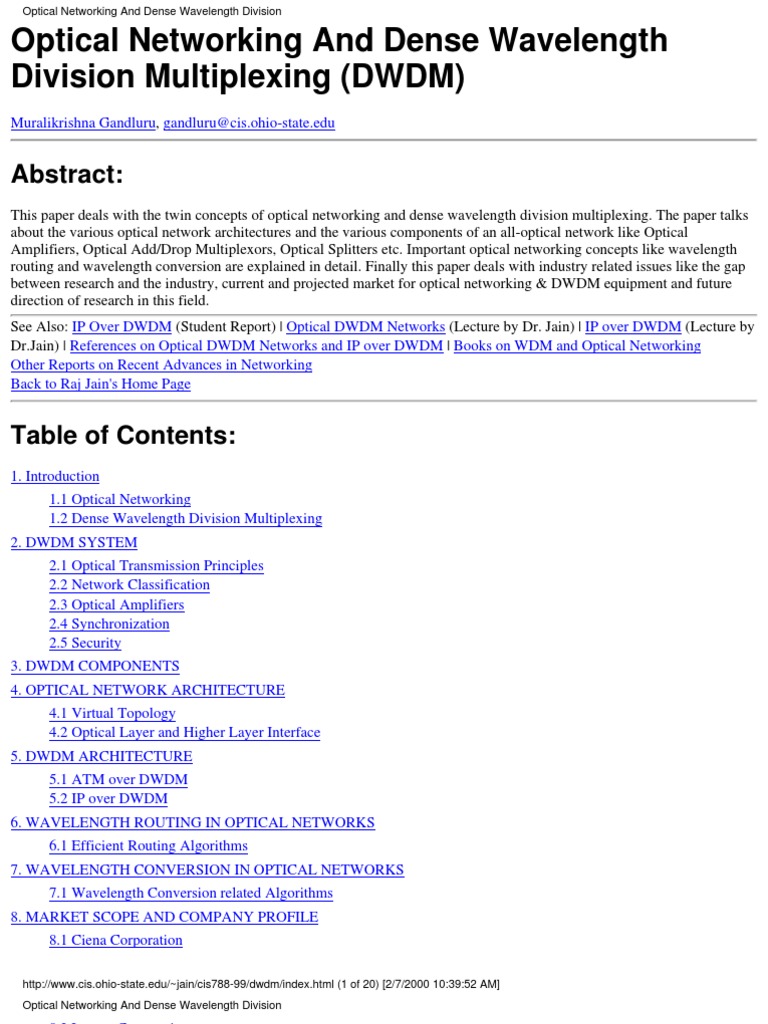 DWDM | PDF
