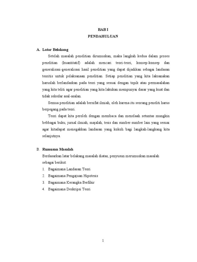 Landasan Teori Kerangka Berpikir Pengajuan Hipotesis