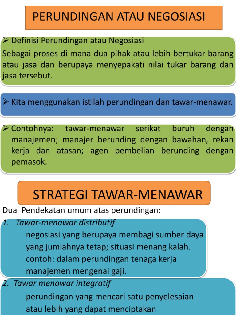 Proses dan Strategi Perundingan | PDF