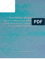 High School Religious Education Curriculum Framework From USCCB