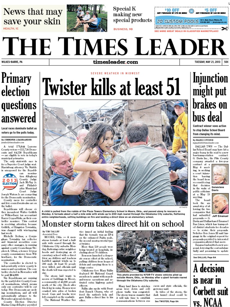 Times Leader 05-21-2013 PDF Powerball Violence image picture