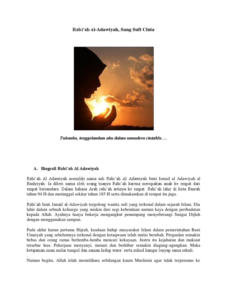 E Book RabiAh Al Adawiyah Sang Sufi Cinta