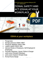 (7) Occupational Safety & Health Act (Osha) at Your Workplace (Bpkj)