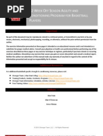 Alan Stein - 12 Week Off-Season Agility and Conditioning Program for Basketball Players