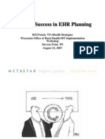 Steps For Success in EHR Planning