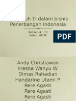 Pengaruh TI Dalam Bisnis Penerbangan Indonesia